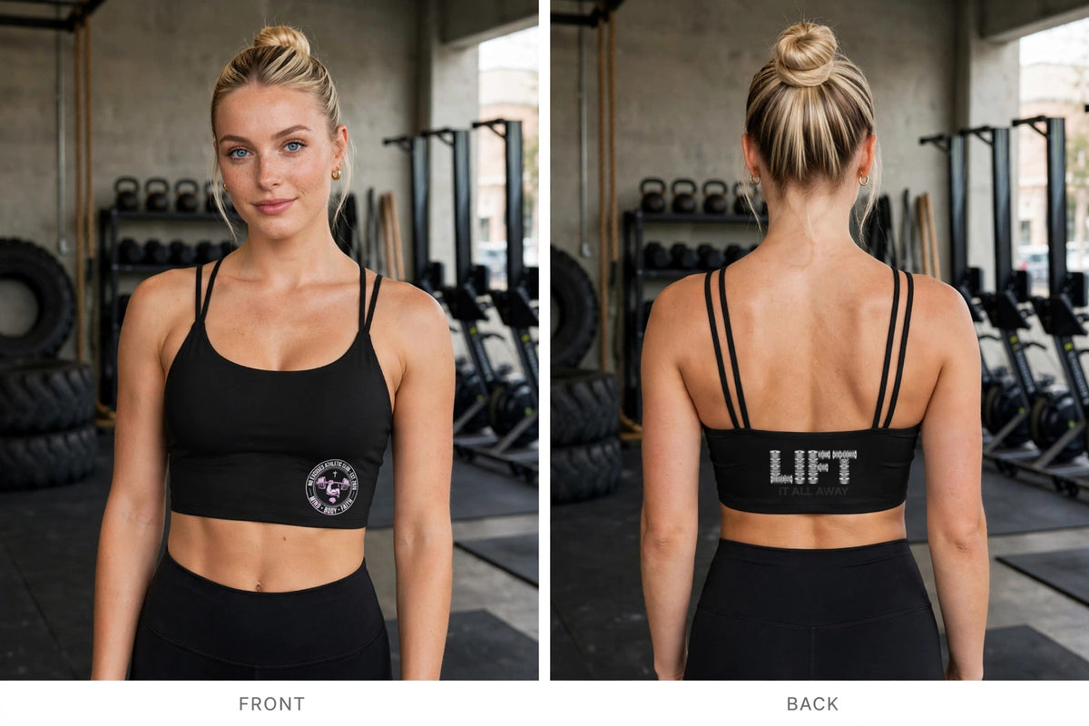 Women's Luxe Bra — 'LIFT' (no exscuses just faith)
