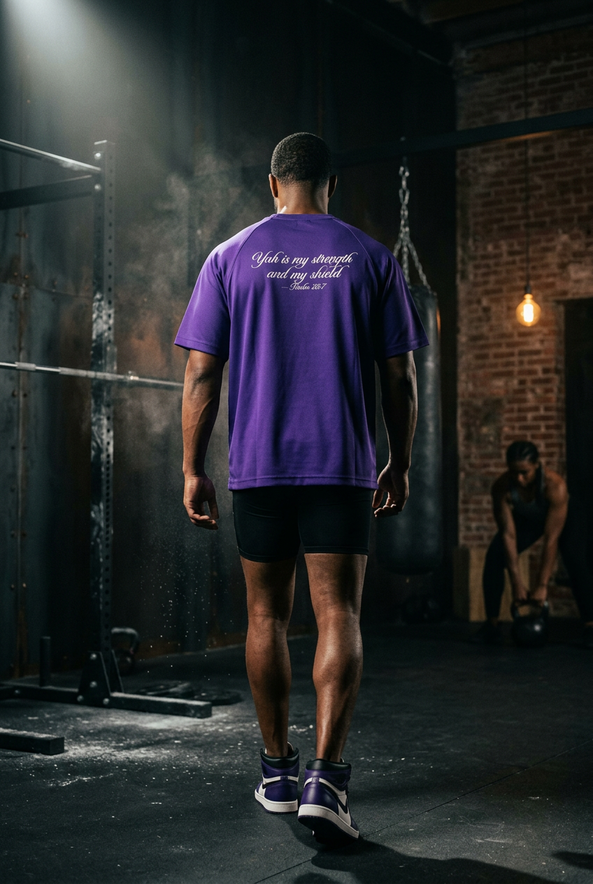 (KSFBLLC YAH STRONG)Raglan Sleeve Mesh T-Shirt