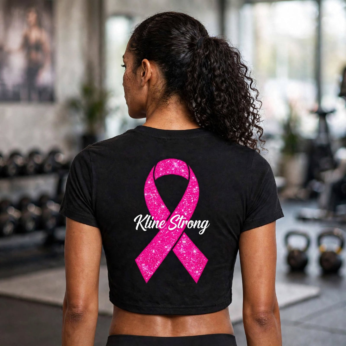 KSFB FOR THE LADYS LLC BREAST CANCER AWARENESS TEE Essential Bodycon Crewneck T-Shirt