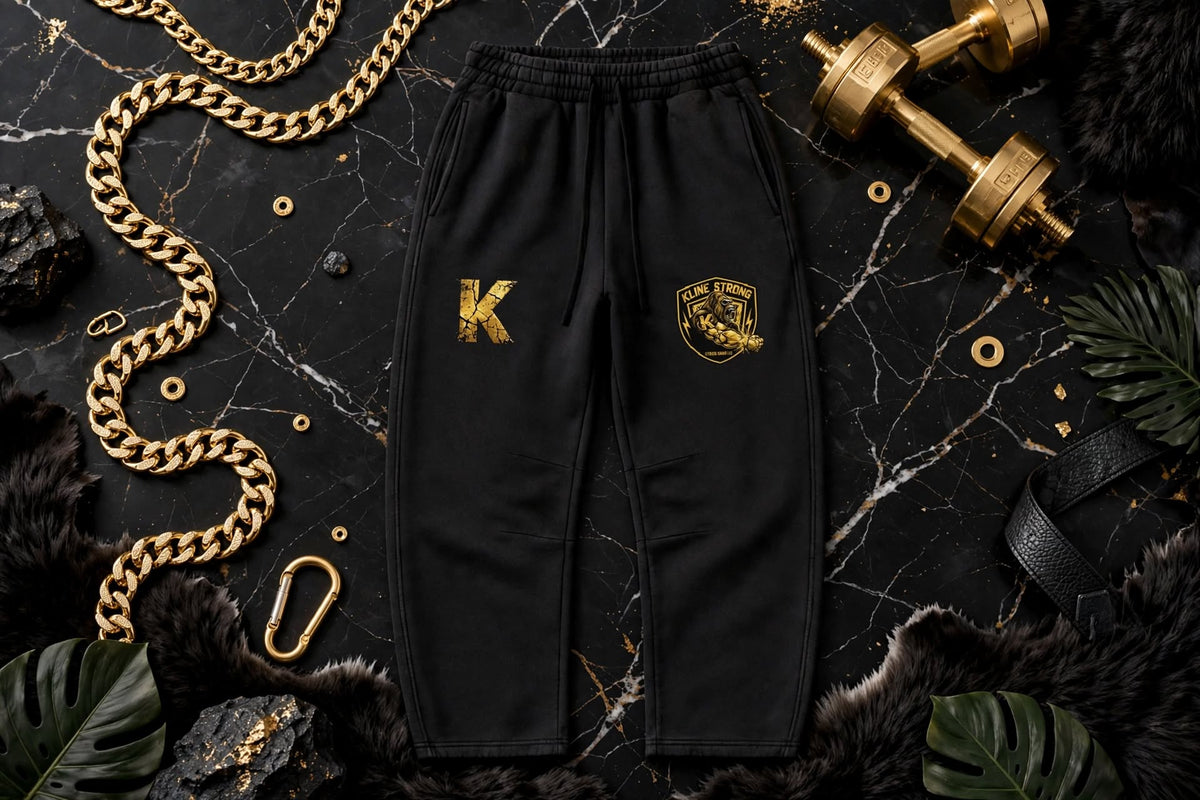 KSFBLLC(OGGORILLA)Unisex Vintage Wash Barrel Leg Fleece Sweatpants
