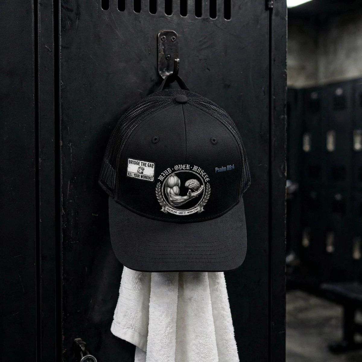 Retro Trucker Hat - Vintage Muscle Car Skull Design (Psalm 68:4)