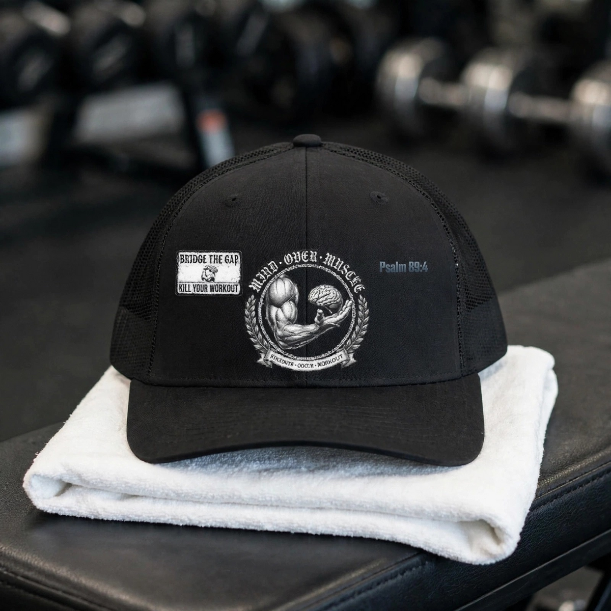 Retro Trucker Hat - Vintage Muscle Car Skull Design (Psalm 68:4)