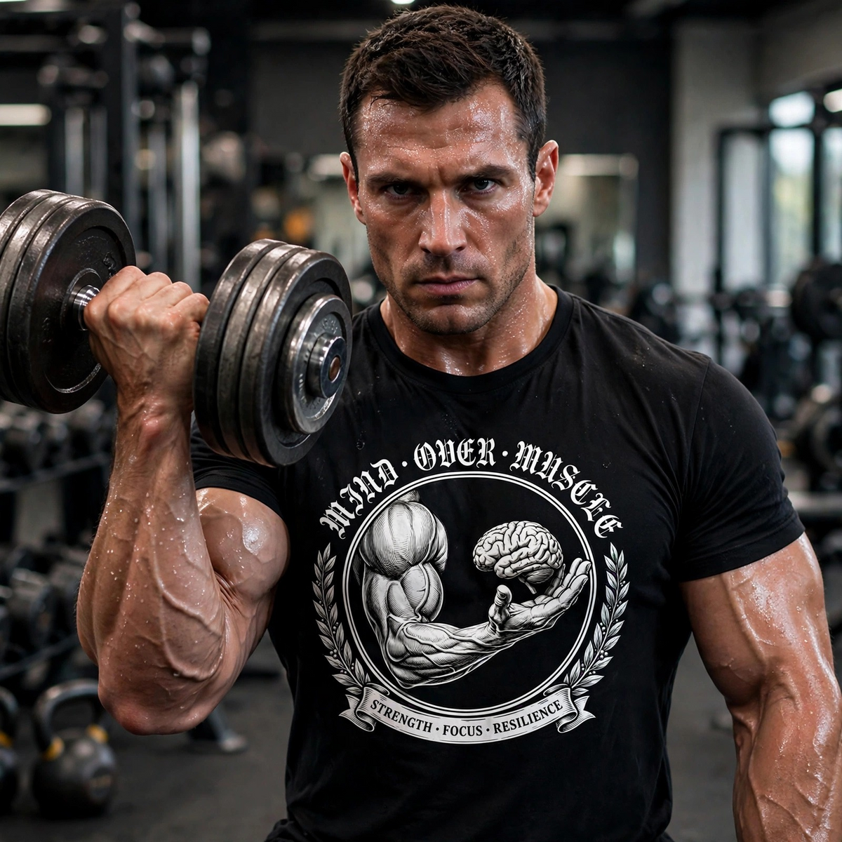 Mind Over Muscle - Gym T-shirt