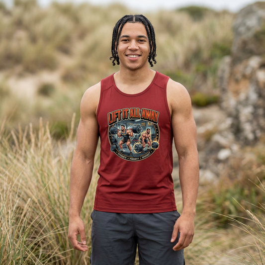 Lift It All Away Tank Top — Men's Gym Muscle Weightlifting Workout Tank