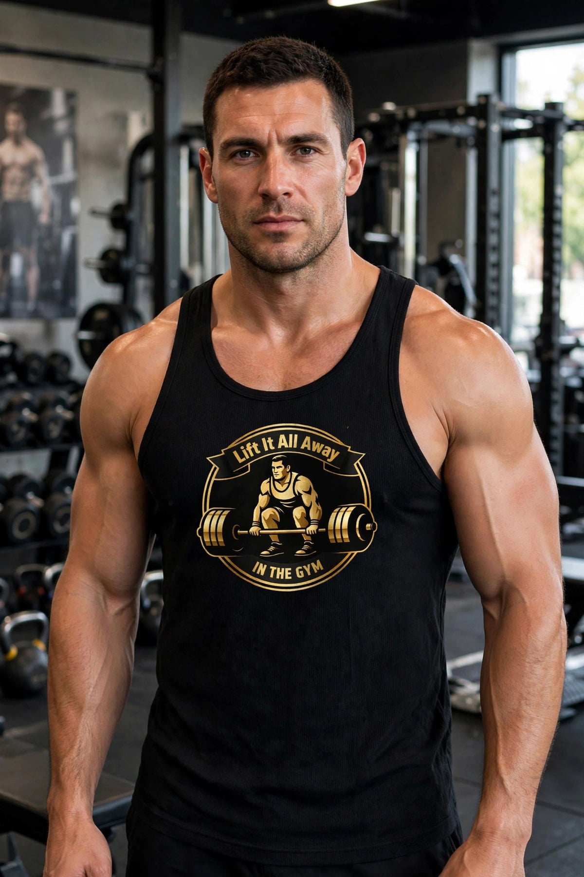 Lift It All Away Gold Standard  Edtion – Weightlifting Gym Tank