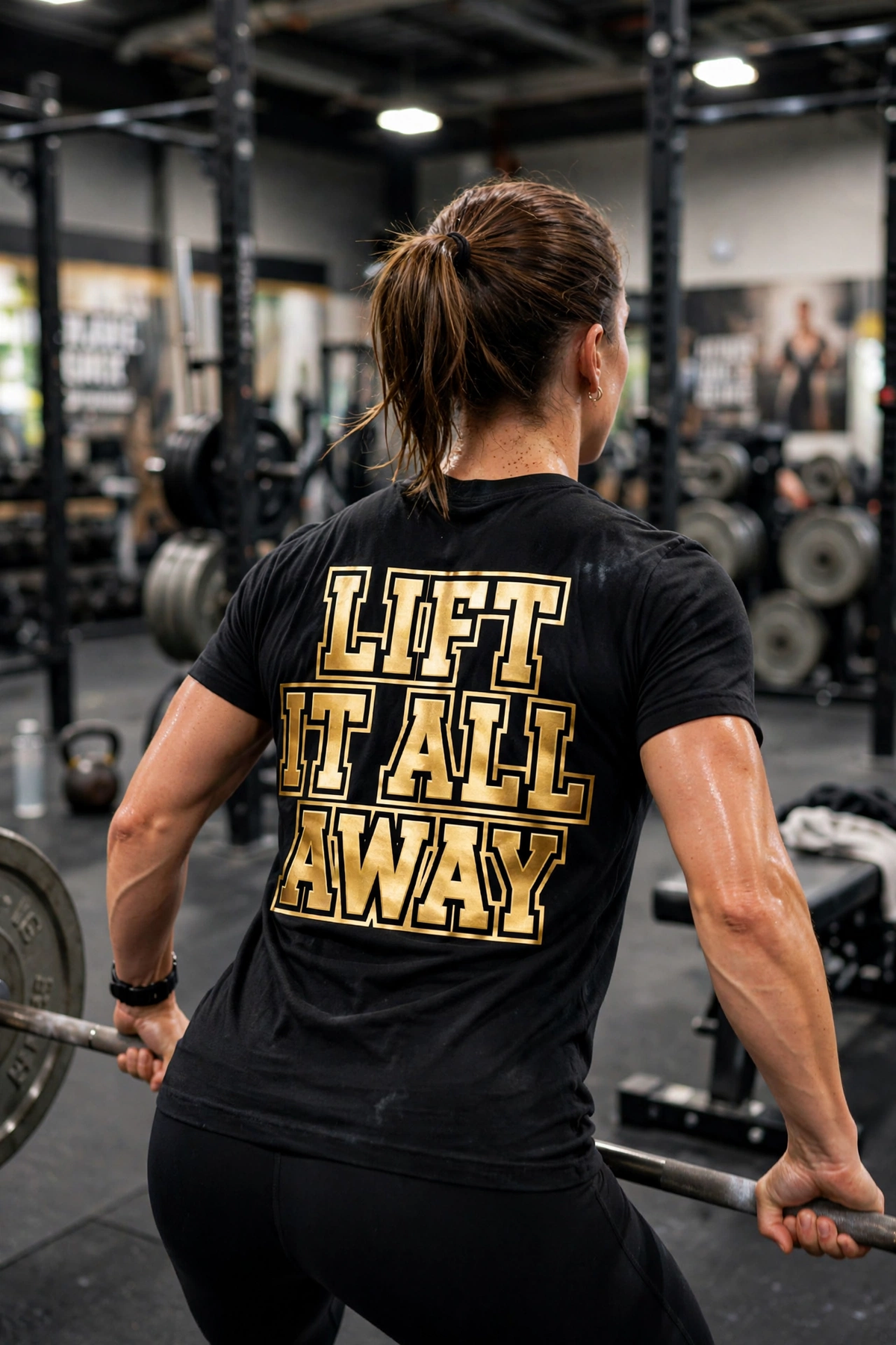 Lift It All Away Performance T-Shirt - (Gold standard edtion)