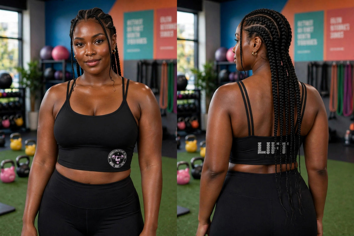 Women's Luxe Bra — 'LIFT' (no exscuses just faith)