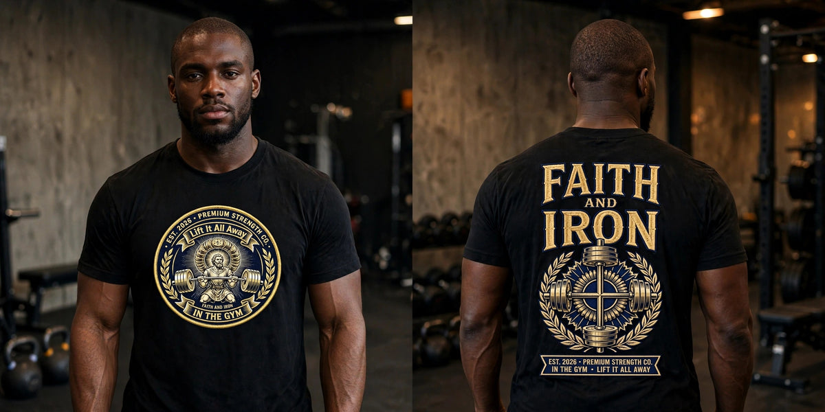 Lift It All Away (Faith And Iron edtion) 100% cotton tee