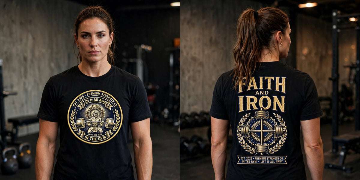 Lift It All Away (Faith And Iron edtion) 100% cotton tee
