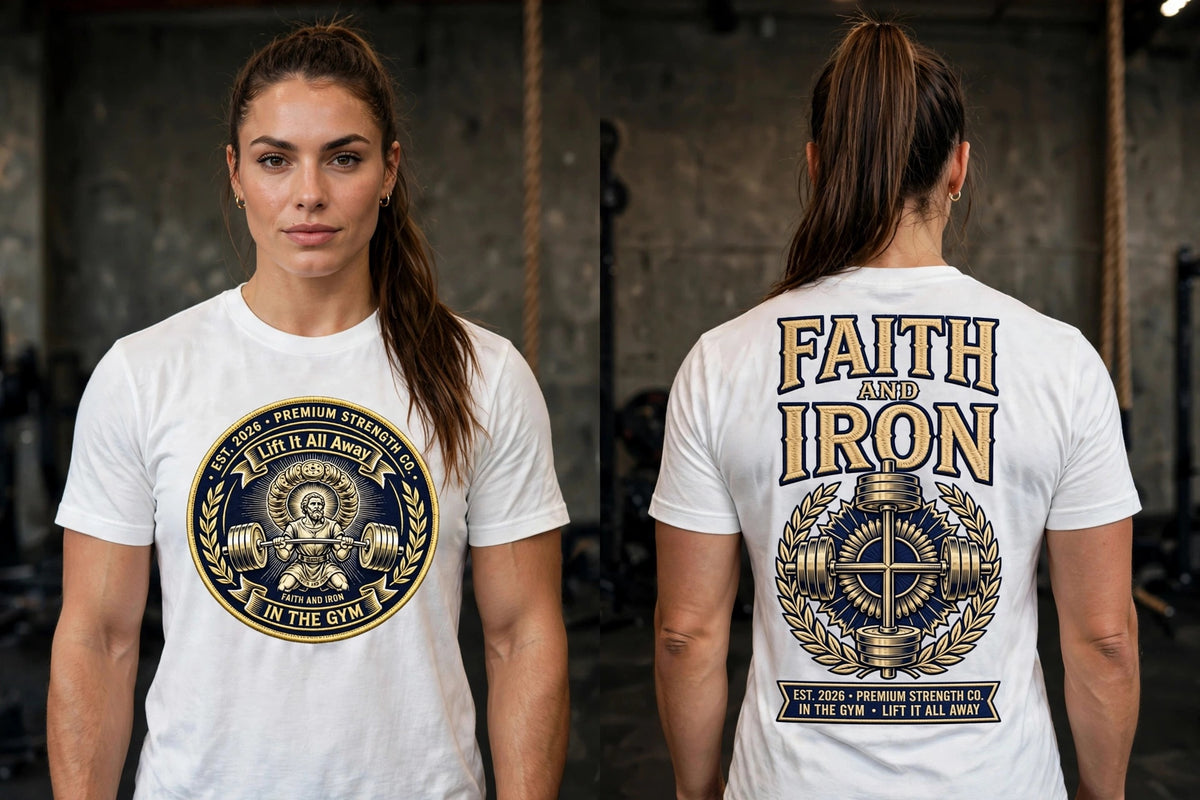 Lift It All Away (Faith And Iron edtion) 100% cotton tee