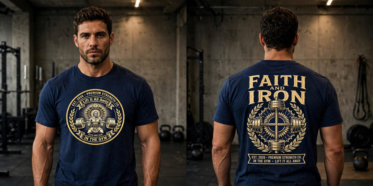Lift It All Away (Faith And Iron edtion) 100% cotton tee