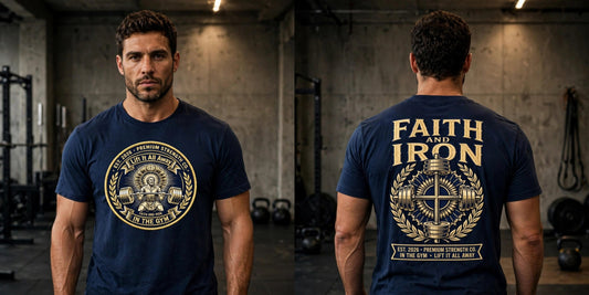 Lift It All Away (Faith And Iron edtion) 100% cotton tee