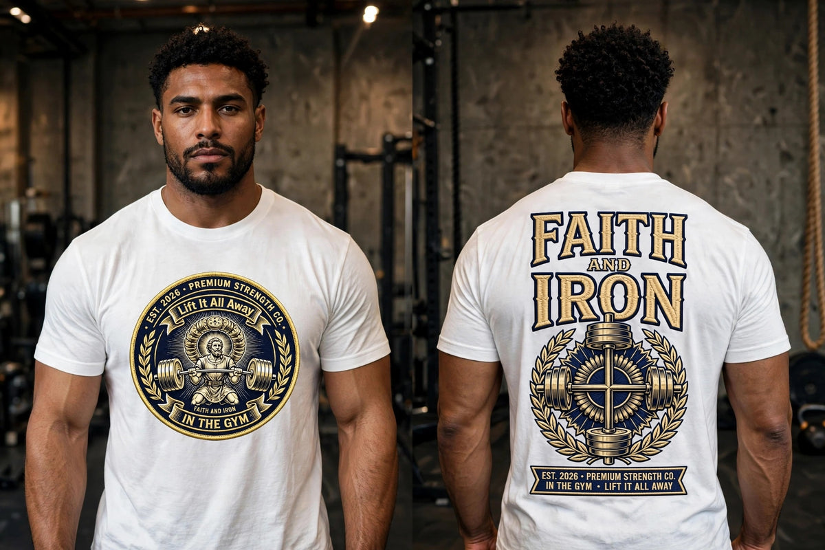 Lift It All Away (Faith And Iron edtion) 100% cotton tee