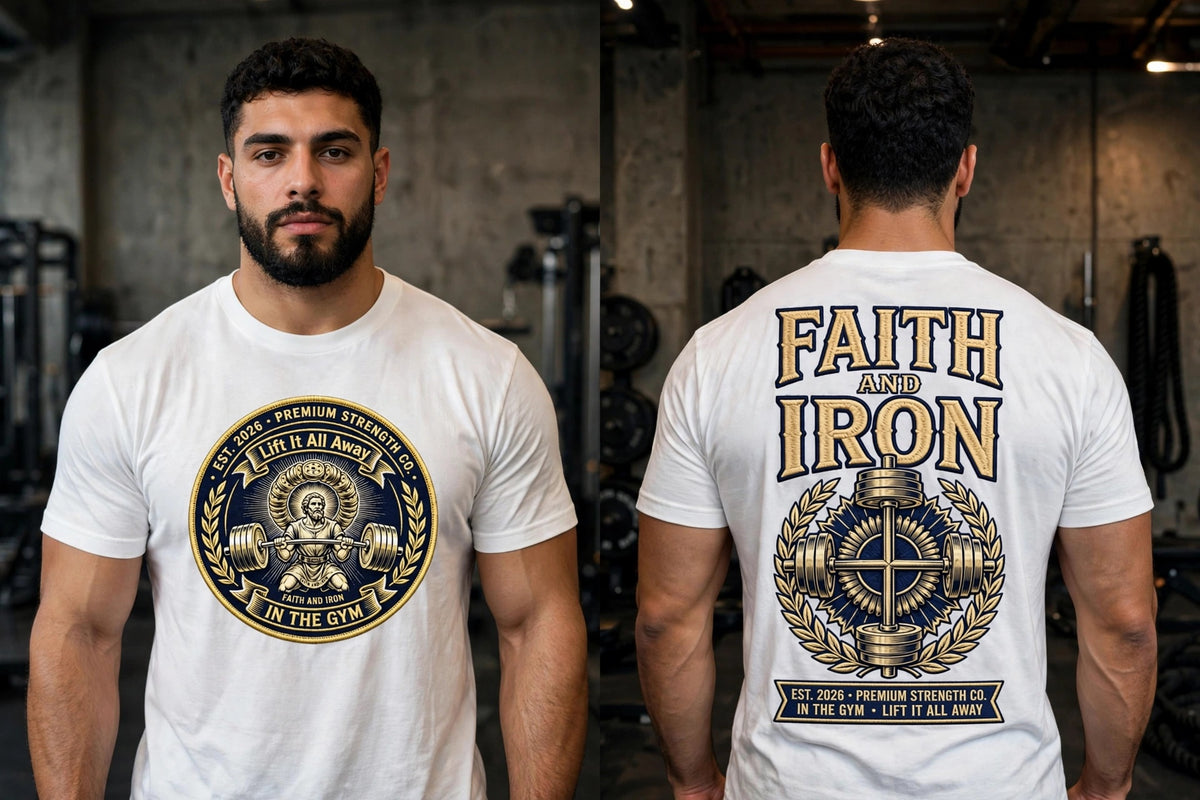 Lift It All Away (Faith And Iron edtion) 100% cotton tee