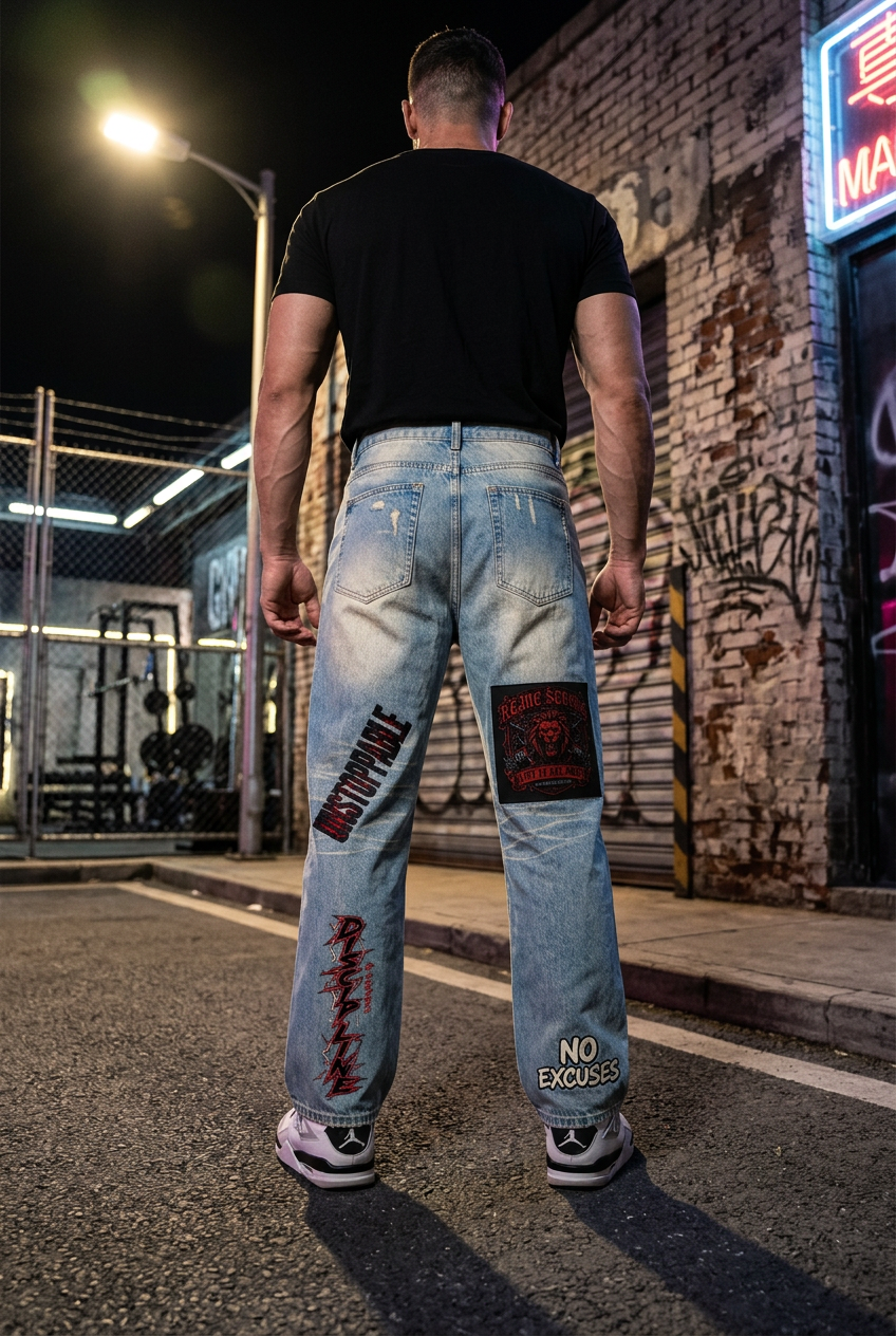 (Ksfbllc desiighner jeans)Sun Fade Raw Hem Denim Jeans