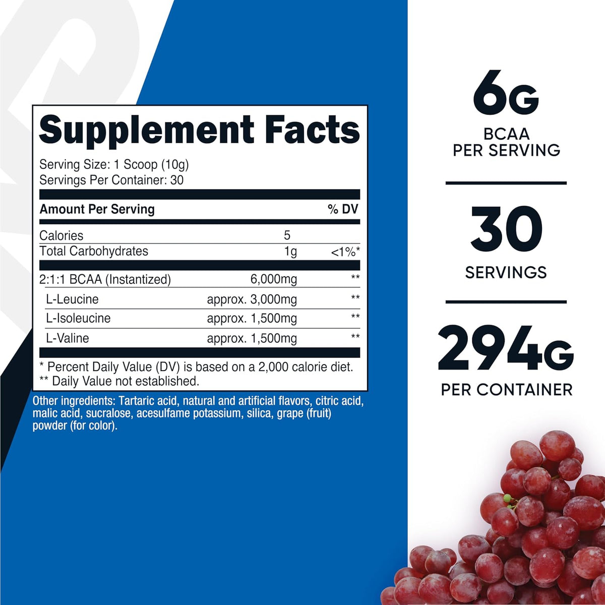 Nutricost BCAA Powder (Strawberry Kiwi, 90 Servings) - Optimal 2:1:1 Ratio