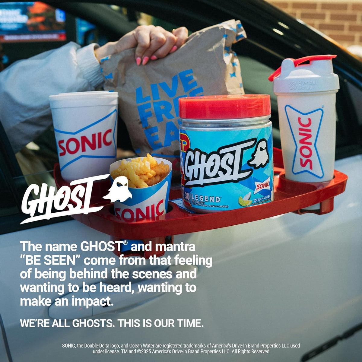GHOST Legend Pre-Workout Powder, Sonic Cherry Limeade, 30 Servings | Pre-Workout with 300MG Caffeine, L-Citrulline, & Beta Alanine - Energy & Focus for Men & Women - Free of Soy, Sugar, & Gluten