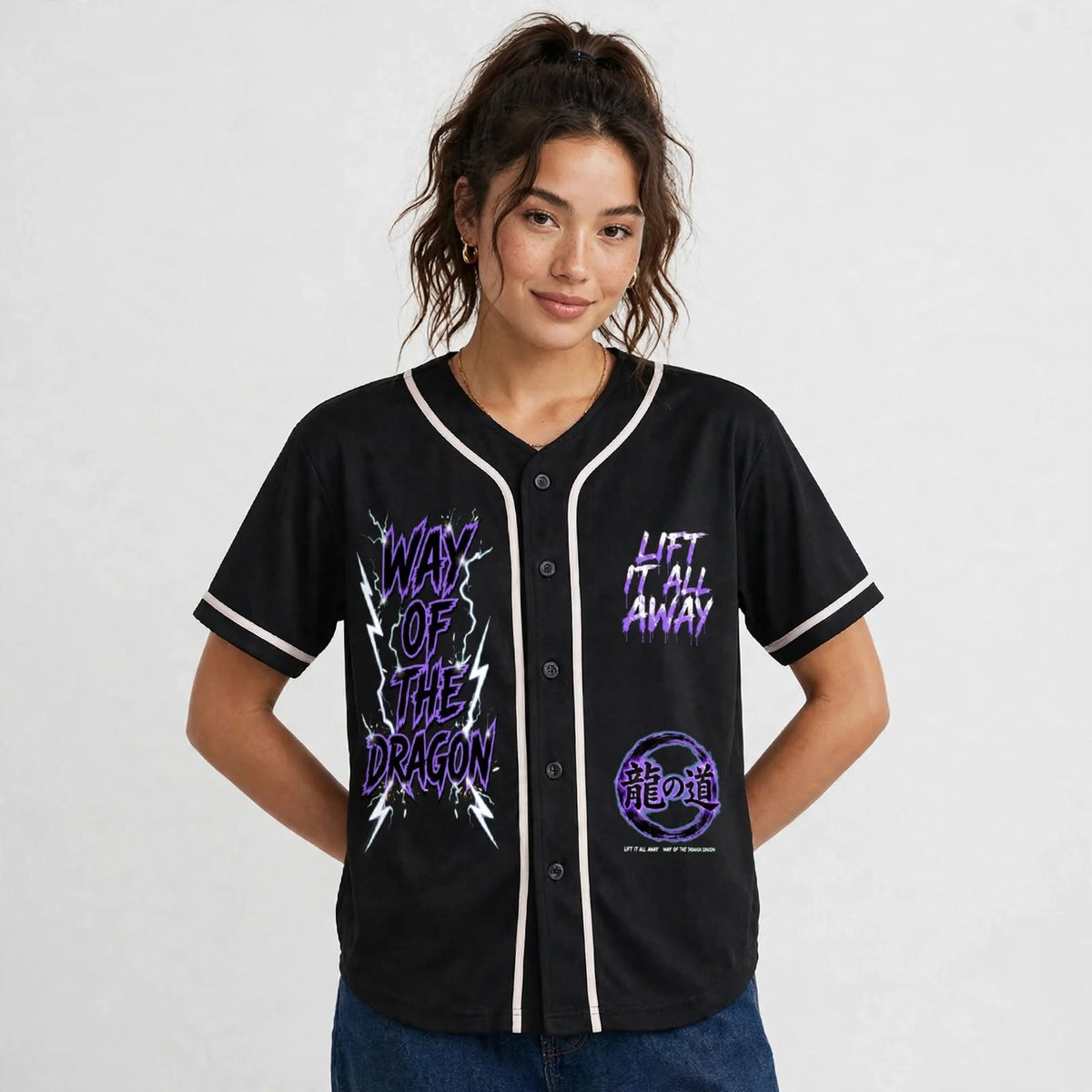 Way of the Dragon button-up jersey — alternate product photo 4
