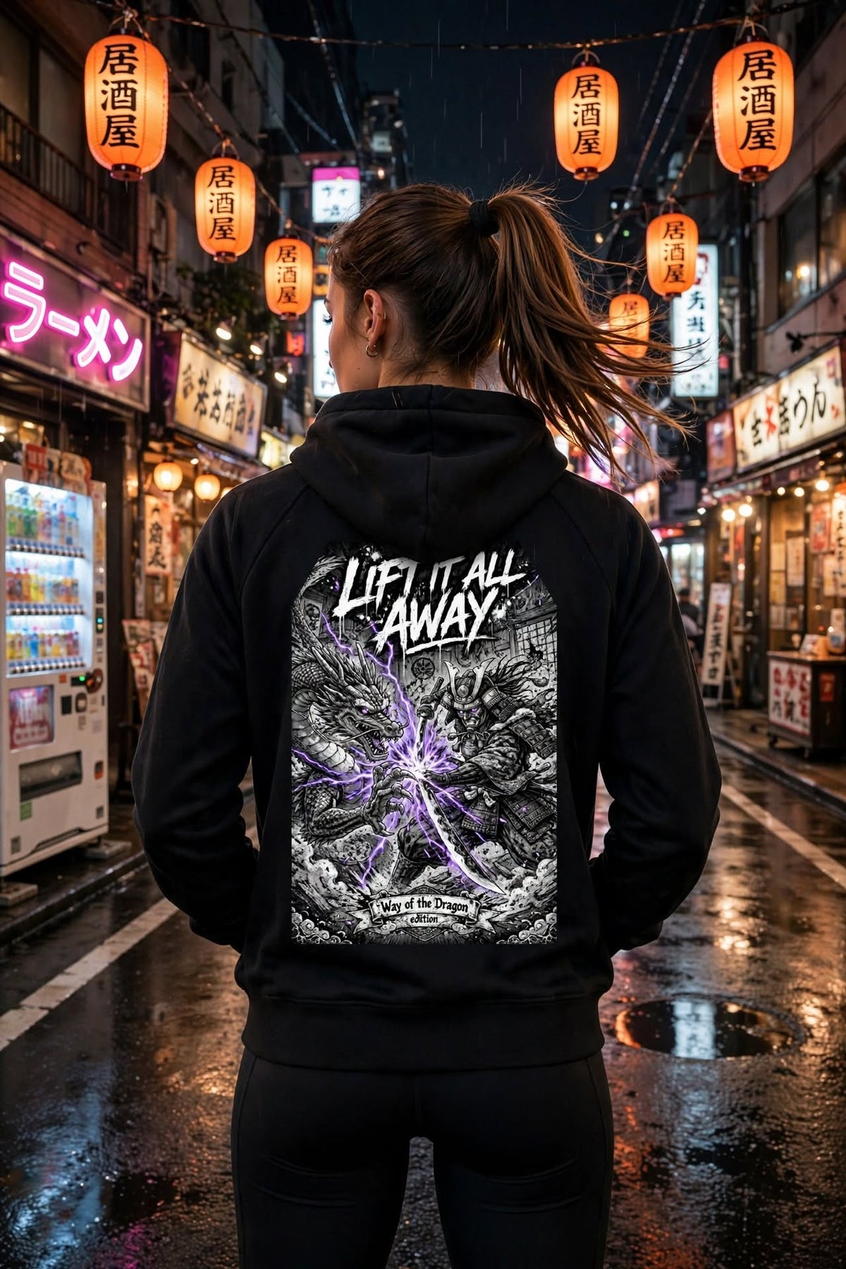 Way of the Dragon zip hoodie — alternate product photo 3