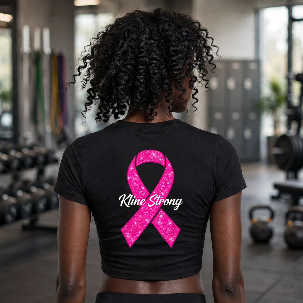 KSFB FOR THE LADYS LLC BREAST CANCER AWARENESS TEE Essential Bodycon Crewneck T-Shirt