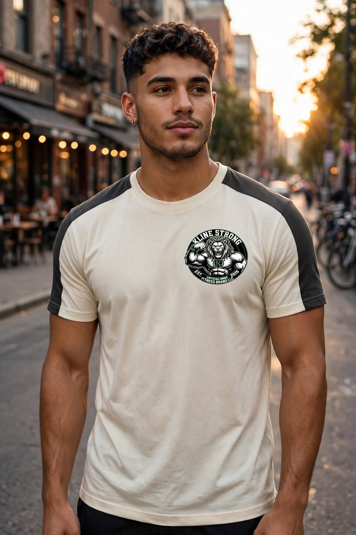 KSFBLLC(RASTA LION) Men's Color Block Performance T-Shirt