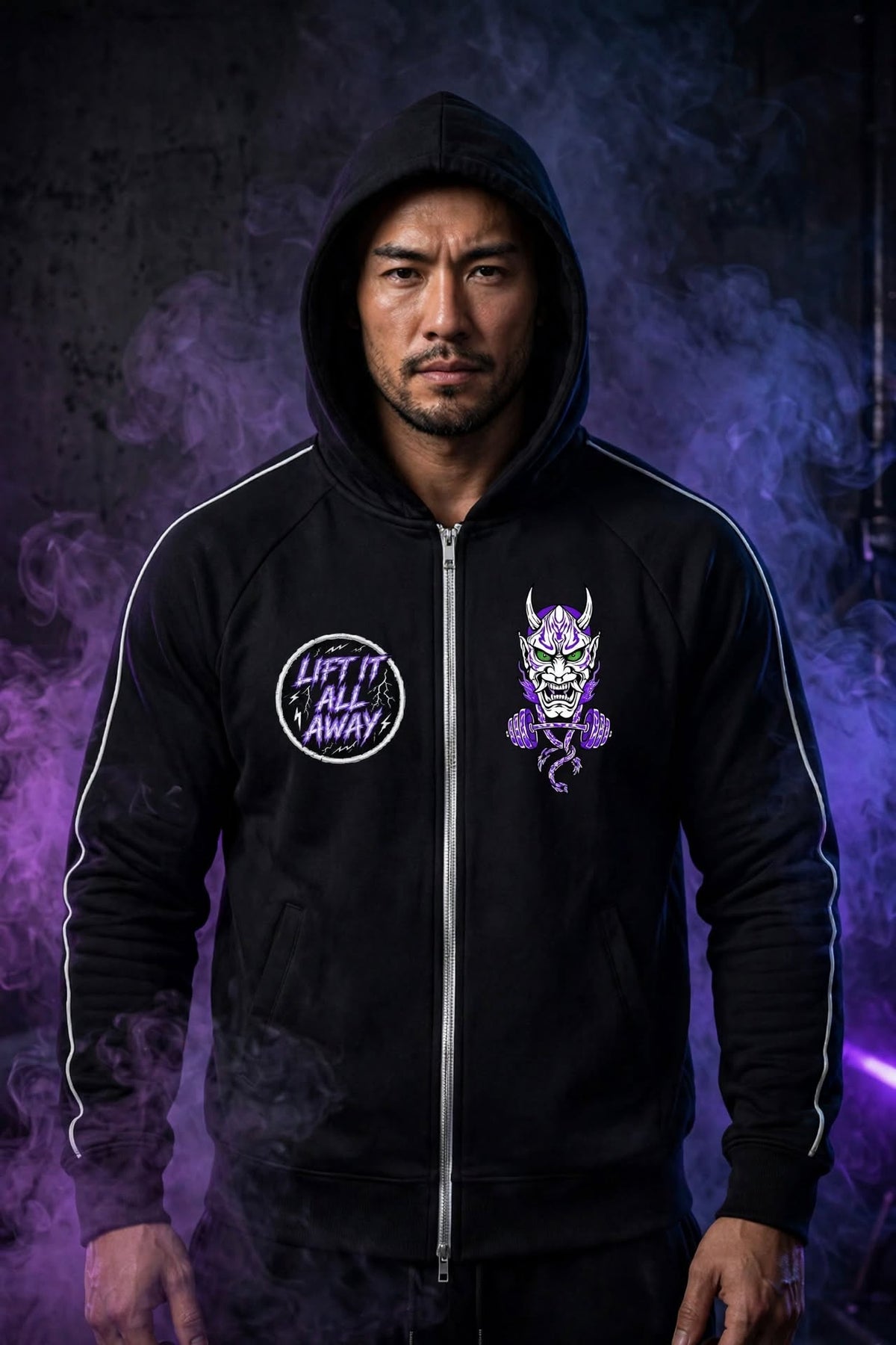Way of the Dragon zip hoodie — alternate product photo 2