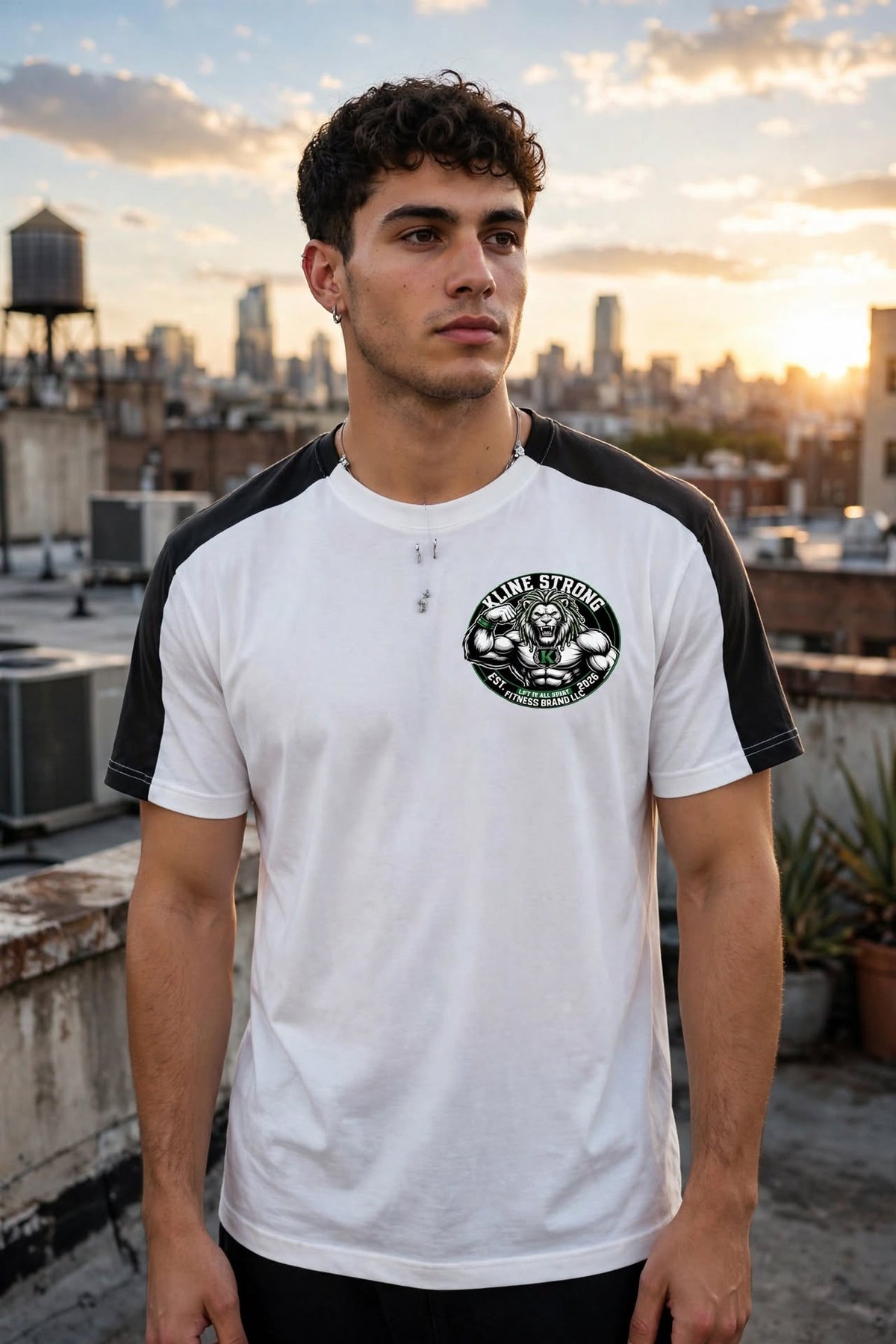 KSFBLLC(RASTA LION) Men's Color Block Performance T-Shirt