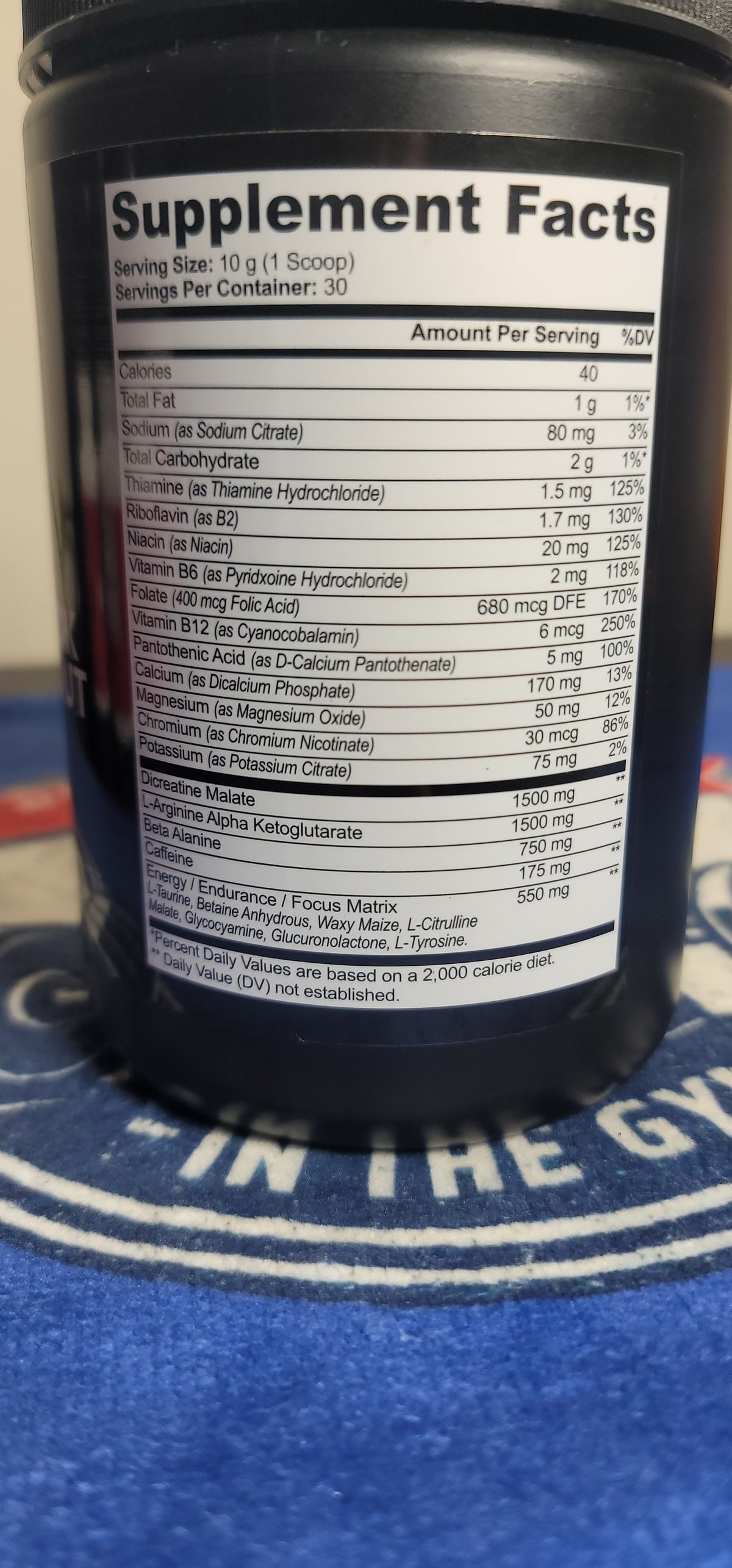 Mind over muscle Nitric Shock Pre-Workout Powder (Fruit Punch)