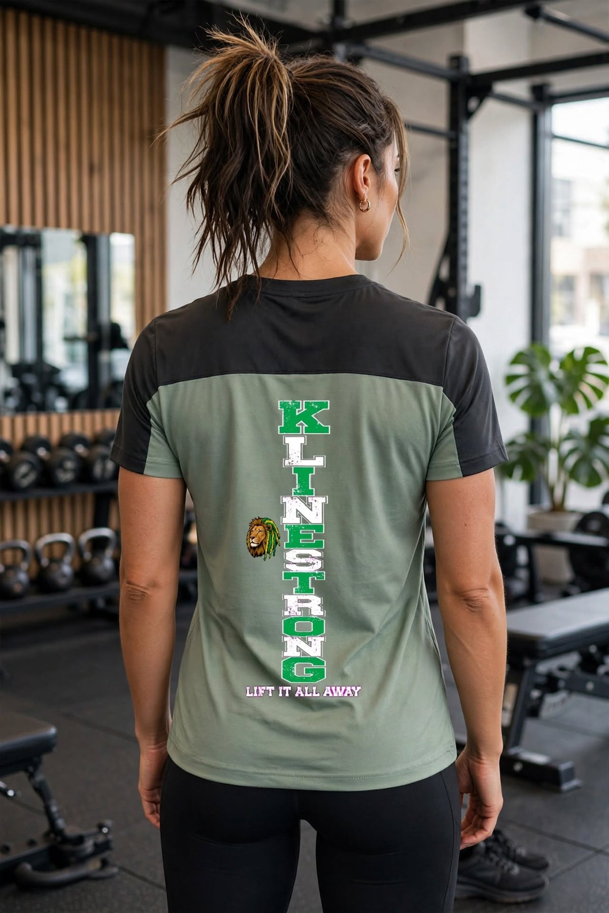 KSFBLLC(RASTA LION) Men's Color Block Performance T-Shirt
