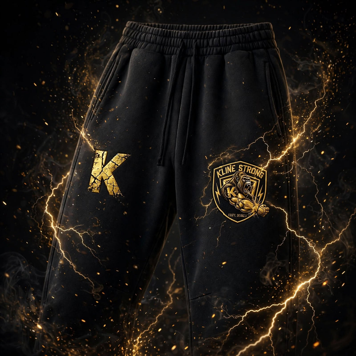 KSFBLLC(OGGORILLA)Unisex Vintage Wash Barrel Leg Fleece Sweatpants