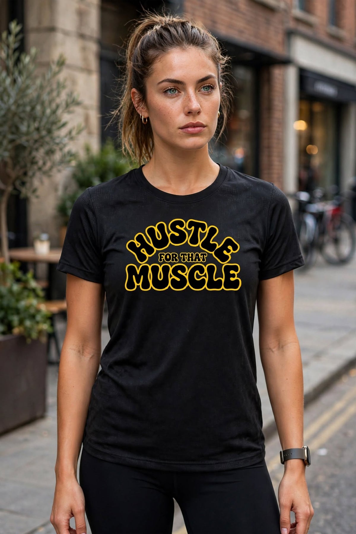 KSFBLLC (HUSTLE FOR THAT MUSCLE EDTION) Men's Jacquard Slim Mesh T-Shirt