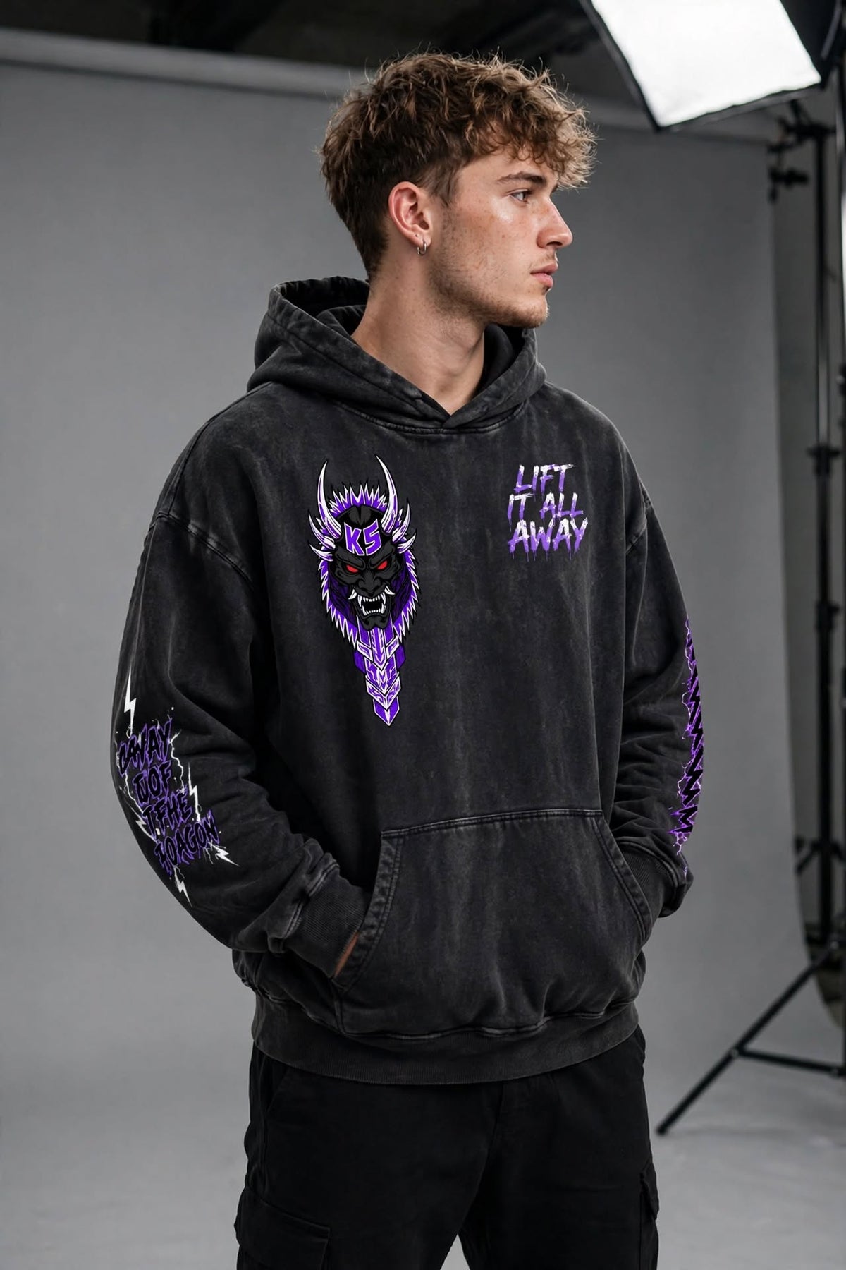 Way of the Dragon oversized hoodie — alternate product photo 5