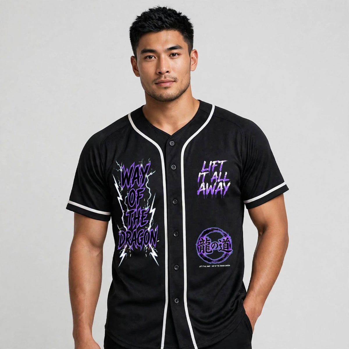 Way of the Dragon button-up jersey — alternate product photo 8