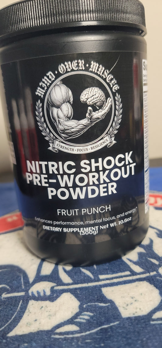 Mind over muscle Nitric Shock Pre-Workout Powder (Fruit Punch)
