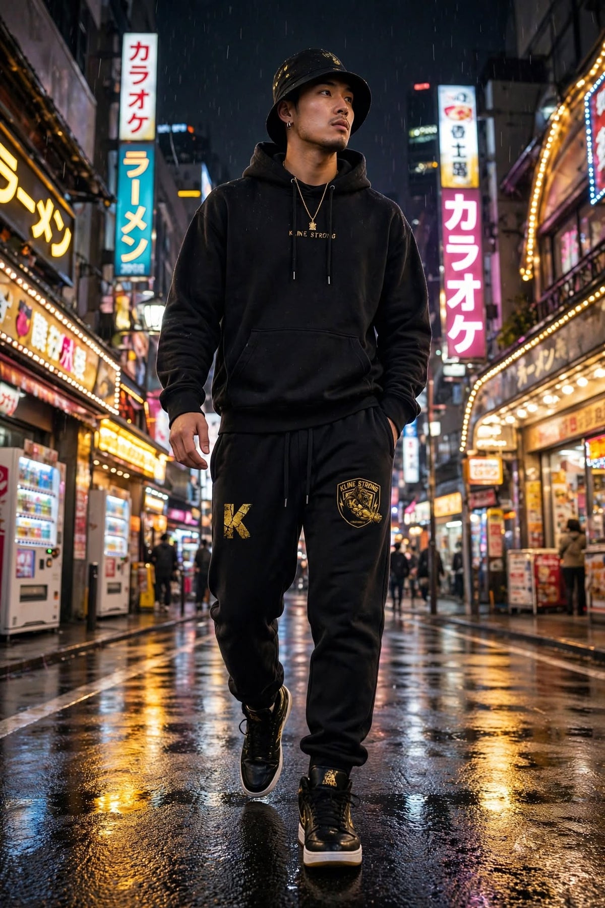 KSFBLLC(OGGORILLA)Unisex Vintage Wash Barrel Leg Fleece Sweatpants